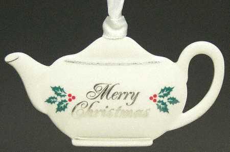 Wedgwood Christmas Ornament Wedgwood Teapot - Boxed