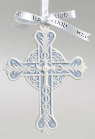 Wedgwood Christmas Ornament Cross - Boxed