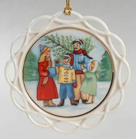 Wedgwood Christmas Ornament Family Traditions - With Box