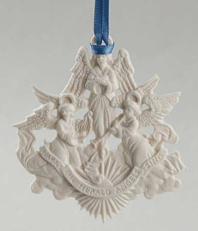 Wedgwood Christmas Ornament Hark The Herald Angels Sing - Boxed