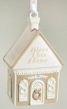 Wedgwood Christmas Ornament Bless This Home - No Box