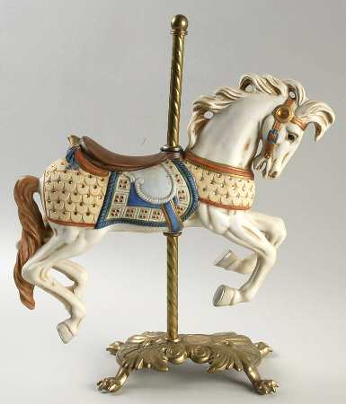 American Carousel Looff White Jeweled Jumper - Boxed