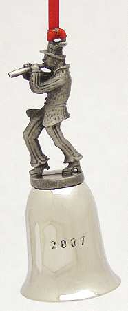 Twelve Days of Christmas-Mini Bell 11 Pipers Piping - Boxed
