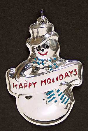 Memories-Enameled Snowman - Boxed