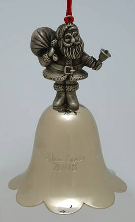 Santa Annual Bell 2008-Santa Bell - Boxed