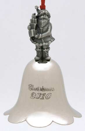 Santa Annual Bell 2010-Santa Bell - Boxed