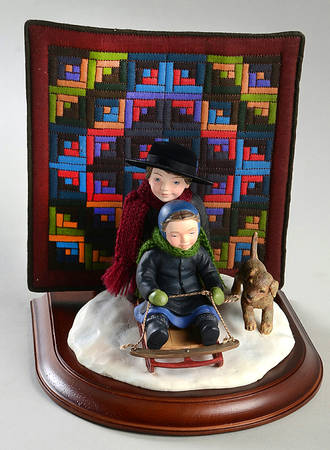Amish Heritage Sledding Together - Boxed