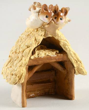 Chris-Mouse Pageant Nativity Stable - Creche/Stable-Wood