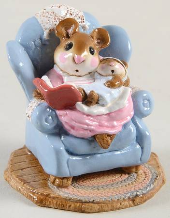 Mice Baby Sitter-Blue Chair,Pink Dress - With Box 235