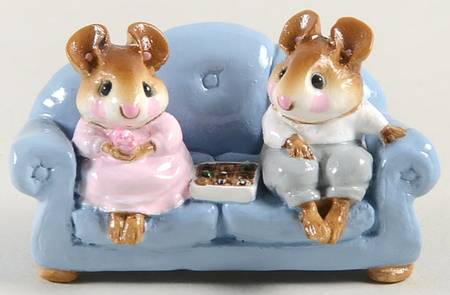 Mice First Date-Blue Couch - Boxed