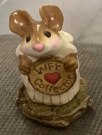 Mice Mouse & Wff Collector Heart Sign - With Box Bx331
