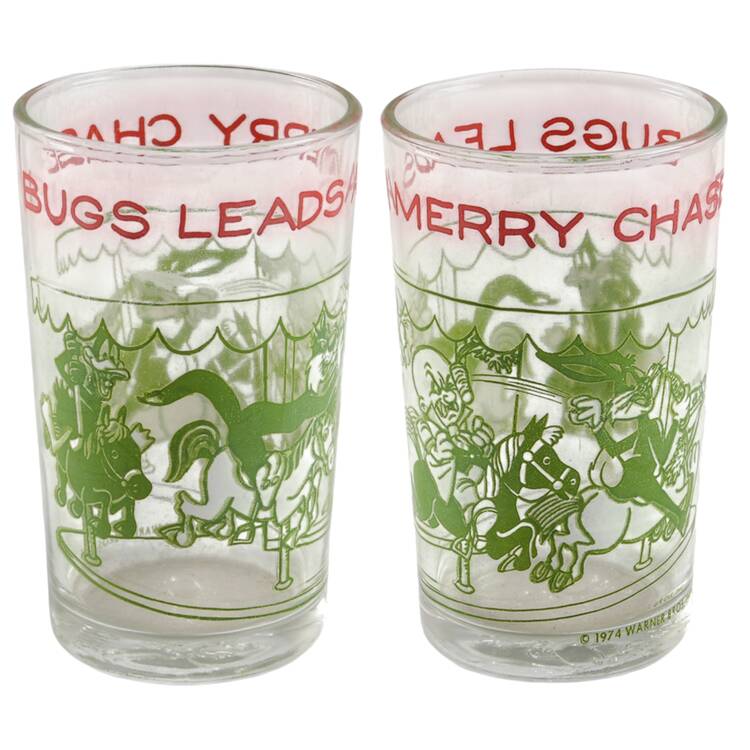 Warner Brothers Glasses 1974 Bugs Leads A Merry Chase - No Box