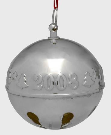 Sleigh Bell-Sterling Ornament 2008 Trees - Boxed