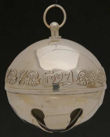 Sleigh Bell-Sterling Ornament 1997 Santa  - Boxed