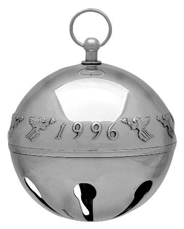 Sleigh Bell-Sterling Ornament 1996 Angels - Boxed