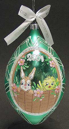 Spring Ornament Series 2001 Easter Egg-Green - Boxed