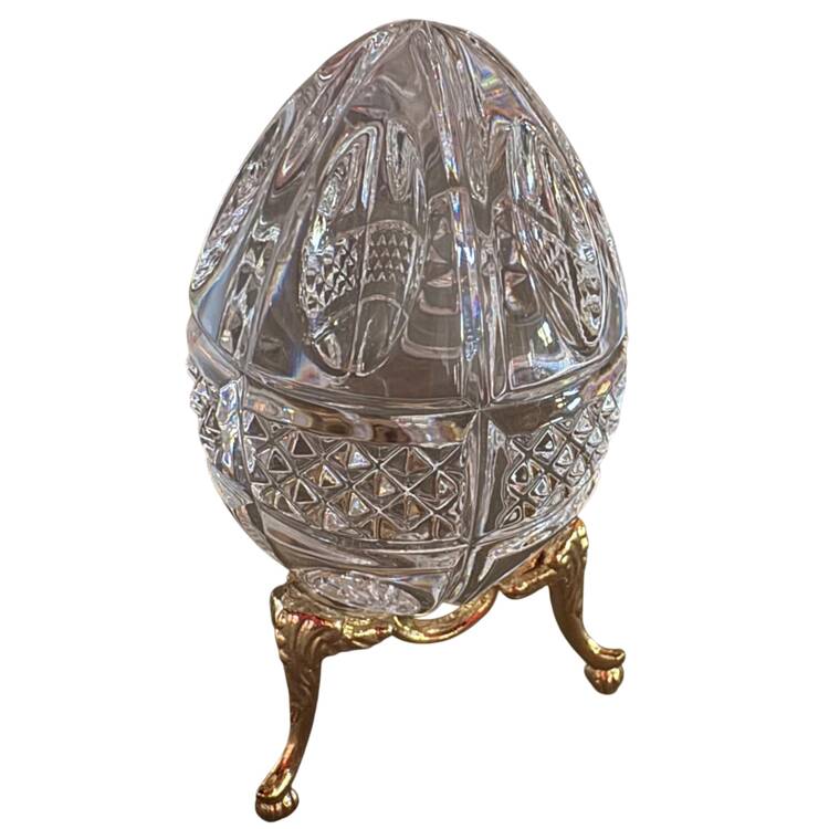Annual Egg (Sterling or Silverplate Base) 1997-Crystal Egg Only - No Box