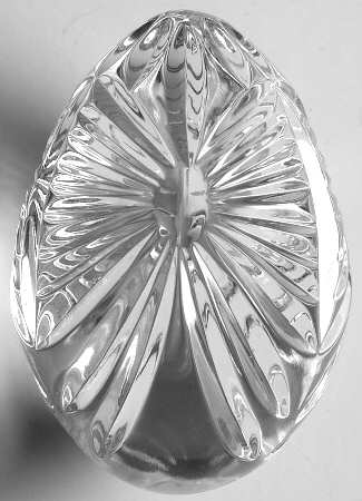 Annual Egg (Sterling or Silverplate Base) 1996-Crystal Egg Only - No Box