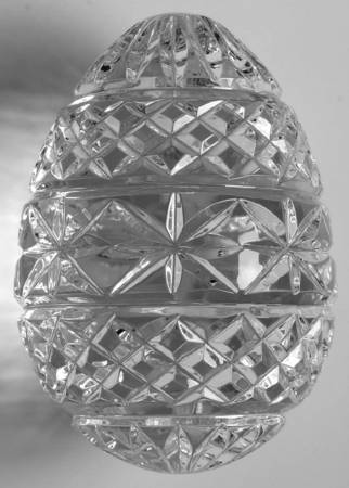 Annual Egg (Sterling or Silverplate Base) 1990-Crystal Egg Only - No Box