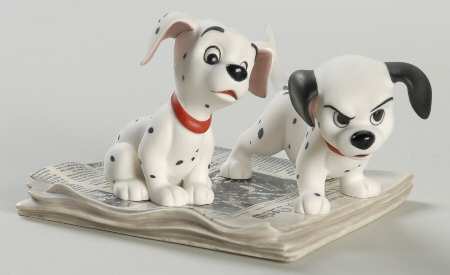 101 Dalmatians Go Get Him Thunder-2 Puppies/Newspaper - With Box