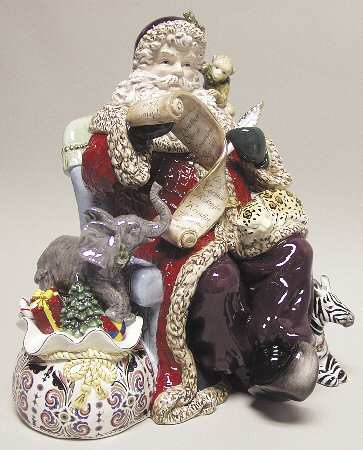 Holiday Heirloom Cookie Jars Maharaja Santa Cookie Jar - Boxed