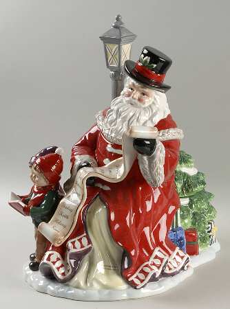 Holiday Heirloom Cookie Jars Towne Square Santa - Boxed
