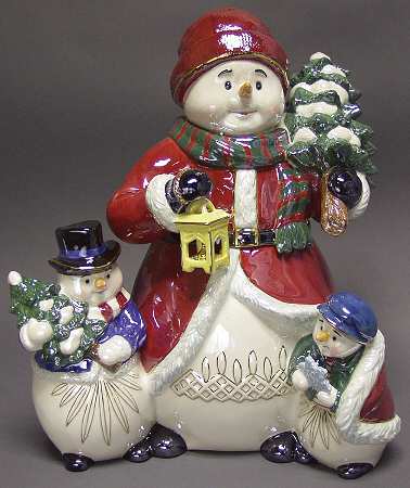 Holiday Heirloom Cookie Jars Snowman Cookie Jar - Boxed