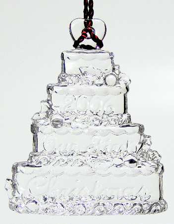 Marquis Our First Christmas Wedding Cake - Boxed