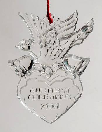 Marquis Our First Christmas Doves & Heart - Boxed