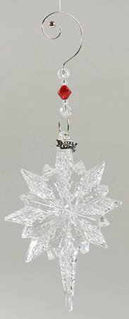 Crystal Star Ornament Snow Star-2014 - Boxed