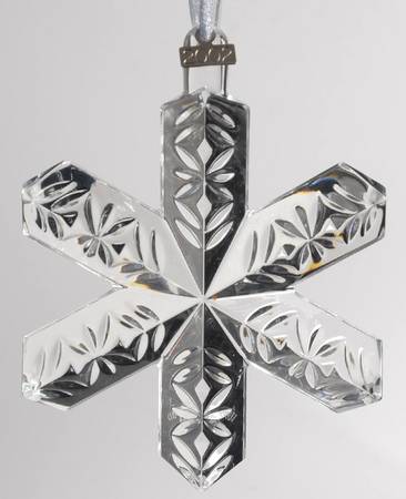 Crystal Star Ornament Snowflake Star - Boxed