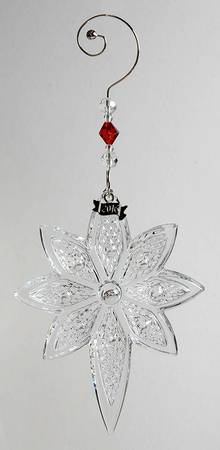 Crystal Star Ornament Snow Star-2016 - With Box