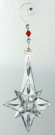 Crystal Star Ornament Snow Star-2008 - Boxed