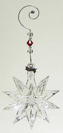Crystal Star Ornament Snow Star-2007 - Boxed