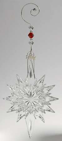 Crystal Star Ornament Snow Star-2010 - Boxed