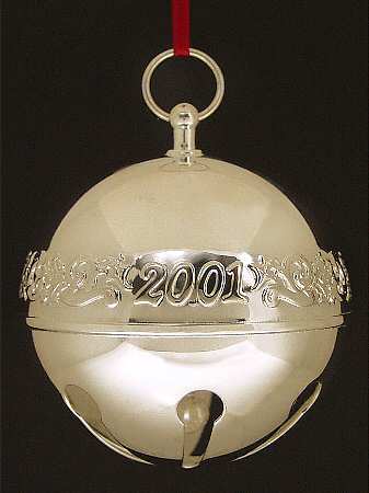 Wallace Christmas Ornament Lands End Sleigh Bell - Boxed