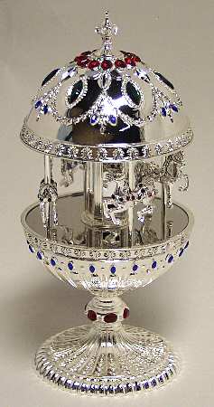 Wallace Silver Giftware Carousel Egg - Boxed