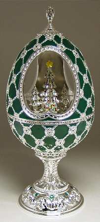 Wallace Silver Giftware Christmas Tree Egg - Boxed