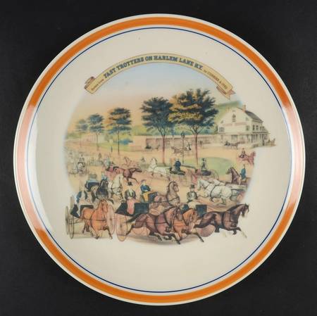 Currier & Ives Fast Trotters On Harlem Lane - Boxed