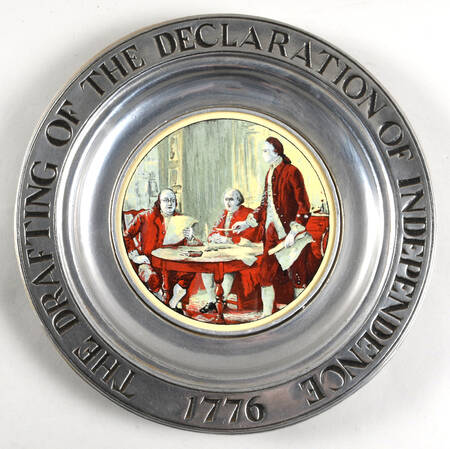 Wilton Armetale Plates Drafting Of Declaration - No Box