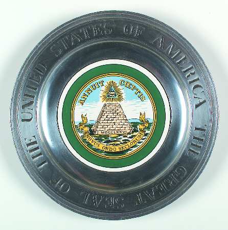 Wilton Armetale Plates Great Seal Of The United States - Boxed