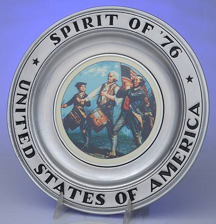 Wilton Armetale Plates Sprit Of '76 - No Box