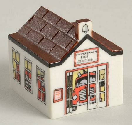 Whimsey On Why Village  Series#4 Fire Station  - Boxed
