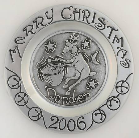Reindeer Christmas Plate Donner - Boxed
