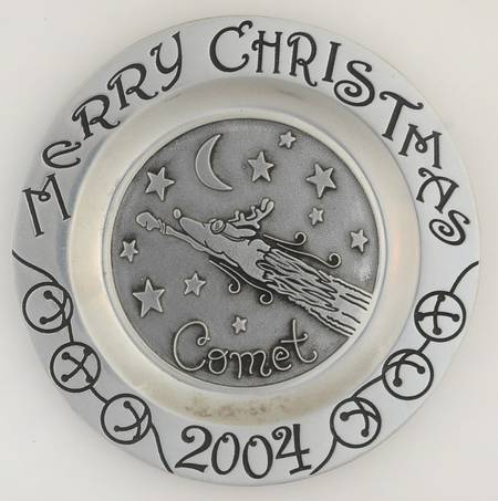 Reindeer Christmas Plate Comet - Boxed