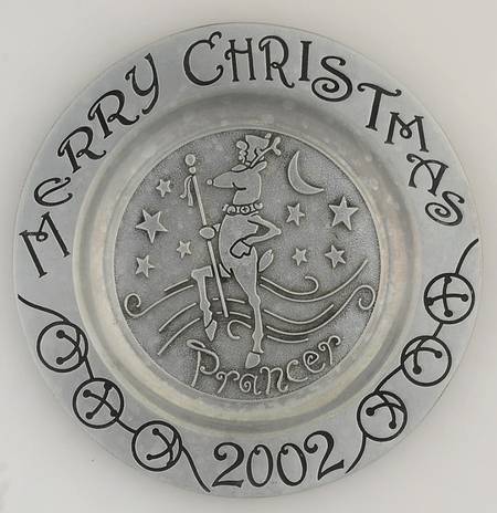 Reindeer Christmas Plate Prancer - No Box