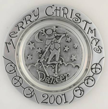 Reindeer Christmas Plate Dancer - Boxed