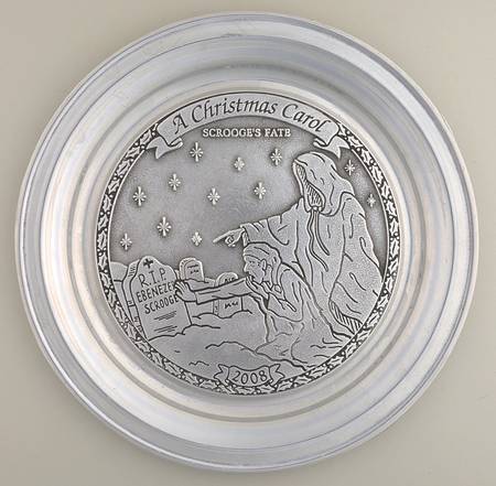 A Christmas Carol-Plate Scrooge Is Shown His Fate - Boxed