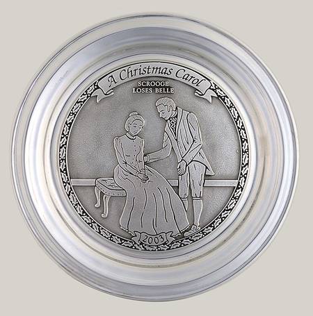 A Christmas Carol-Plate Scrooge Loses Belle - Boxed
