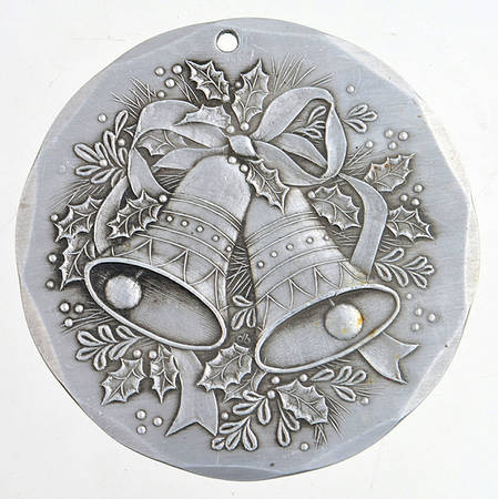 Annual Aluminum Ornament Christmas Bells - Boxed